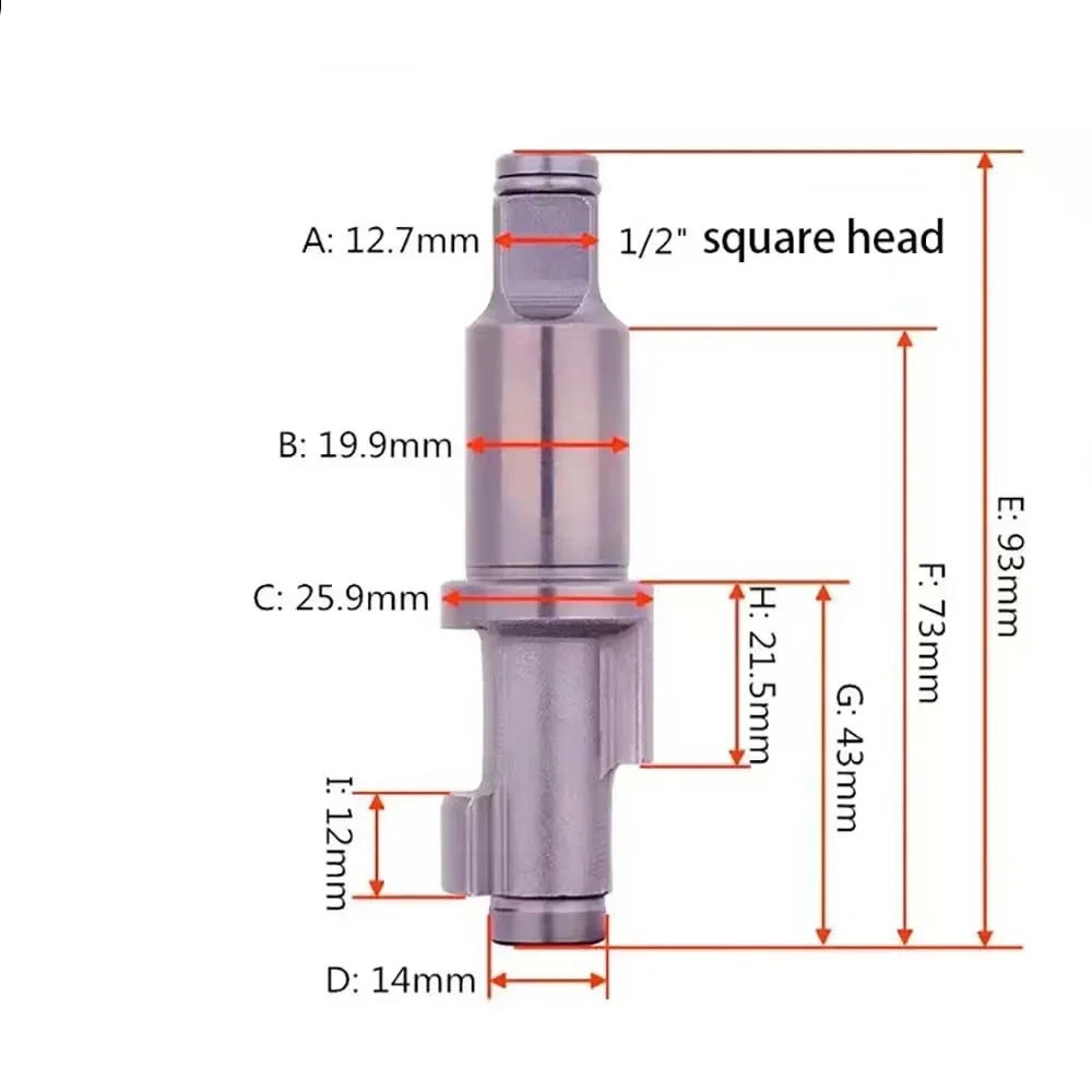 

Pneumatic Tools Air Impact Wrench Anvil Driver Spindle Axis Hammer Block Repair Parts 1pc