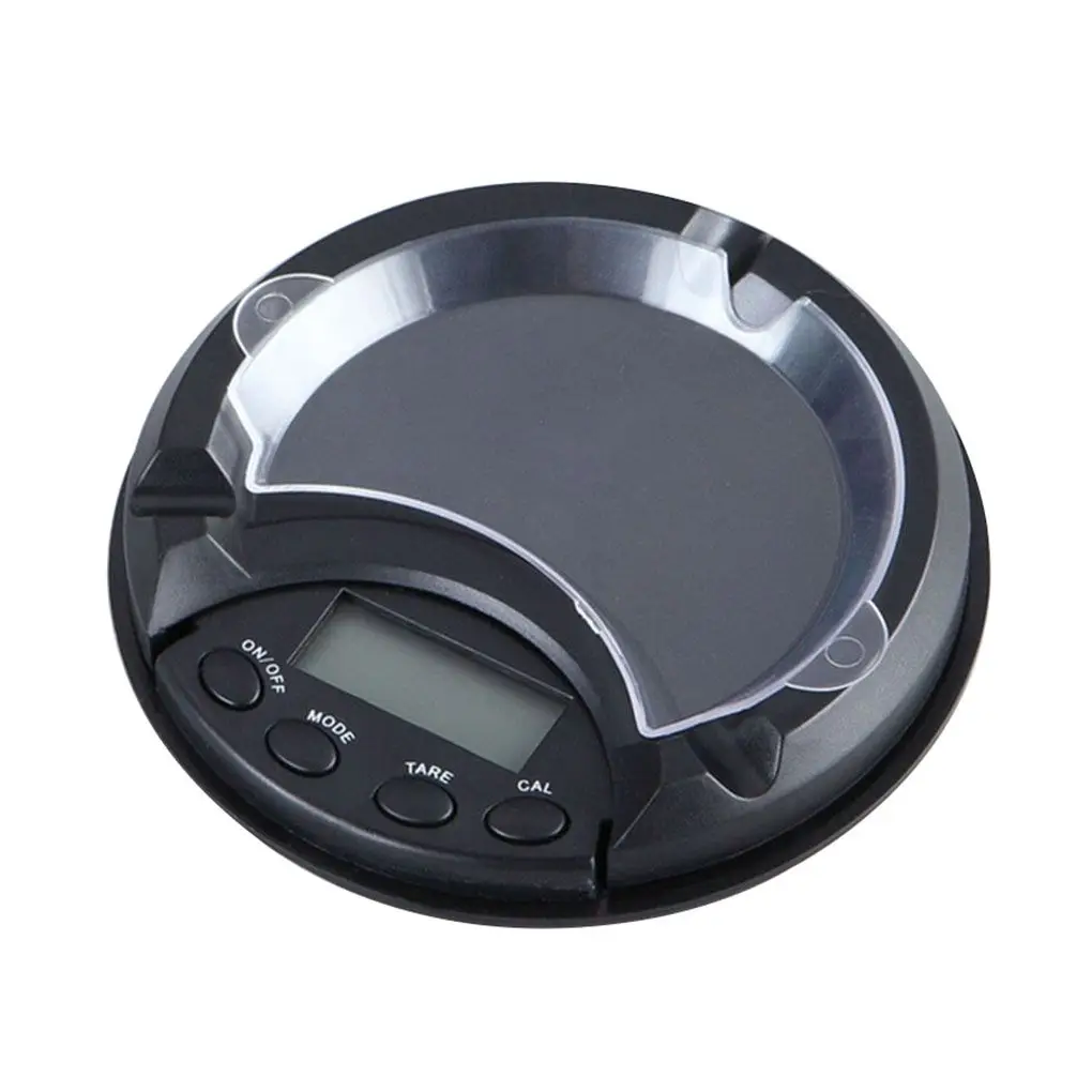 Digital Precision Pocket Scale Ash Tray Style Jewelry Weighing Scales Gems Stones Scale 100g/0.01g 200g/0.01g 500g/0.1g