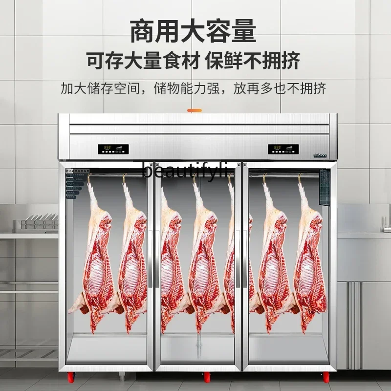 

Commercial vertical beef and mutton fresh-keeping cabinet refrigerated and frozen acid discharge hanging meat cabinet