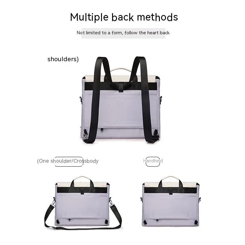 Imagem -02 - Mochila Laptop Leve para Macbook Air Bolsas de Moda para Estudantes Bolsa de Viagem Elegante 13.3 in 14 in 15.6 in Pro16 in Huawei
