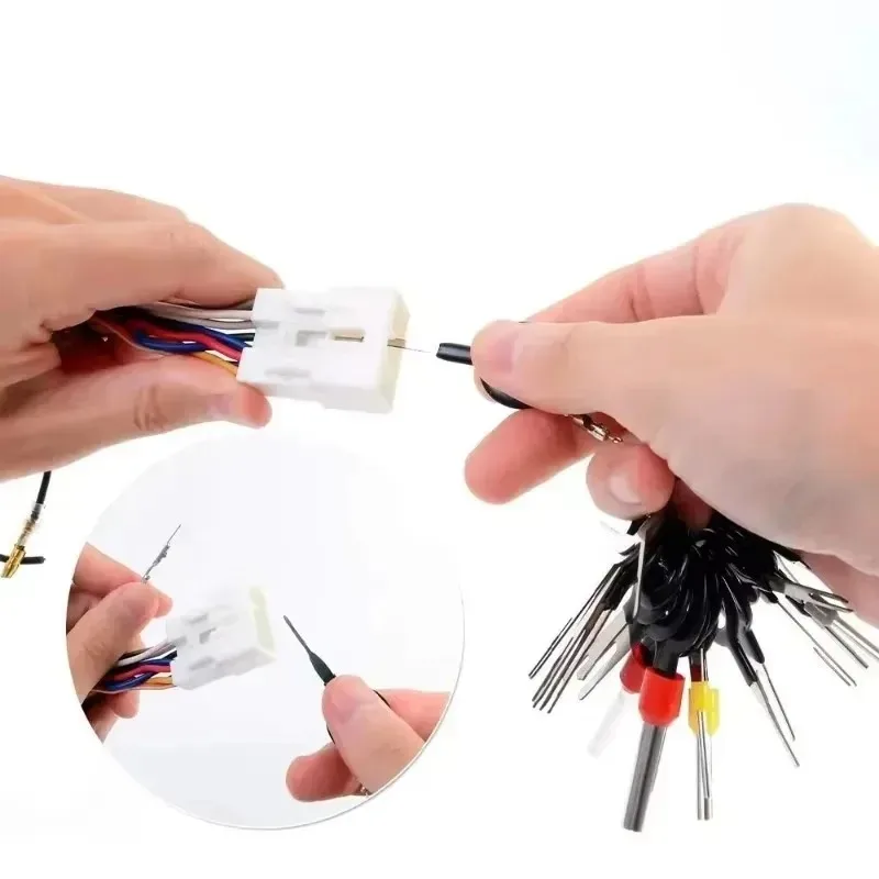 Alat Penarik Pin Konektor, Alat Mekanik Otomotif, Alat Pelepas Terminal Mobil, Perangkat Perbaikan Otomatis Multi-Ukuran, Promo