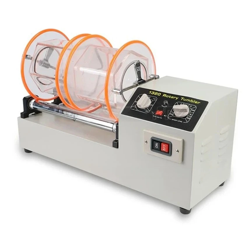 Large Capacity Rotary Tumbler Polishing Barrel Polisher Jewelry Polishing Machine