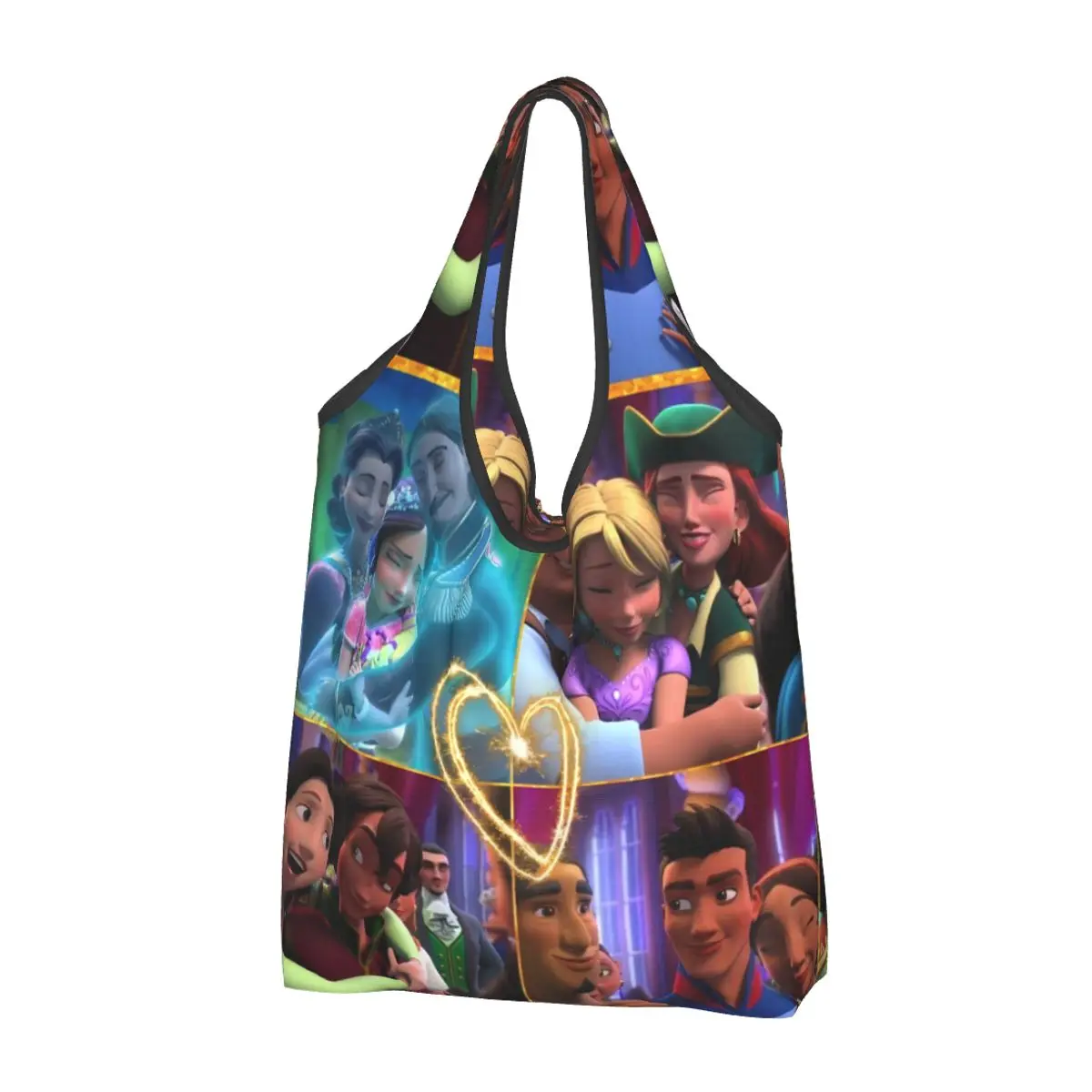 Custom Elena Of Avalor Shopping Bag Women Portable Large Capacity Groceries Anime Inspirational Adventure Tote Shopper Bags