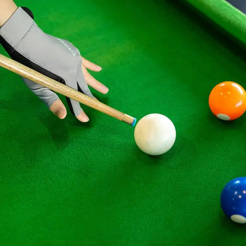 3 Ujj Bal kezét professzionális billiard Snooker Kesztyű Sportág Helypénz Kesztyű számára Nők férfiak Billiárd shooters sportok kiegészítők