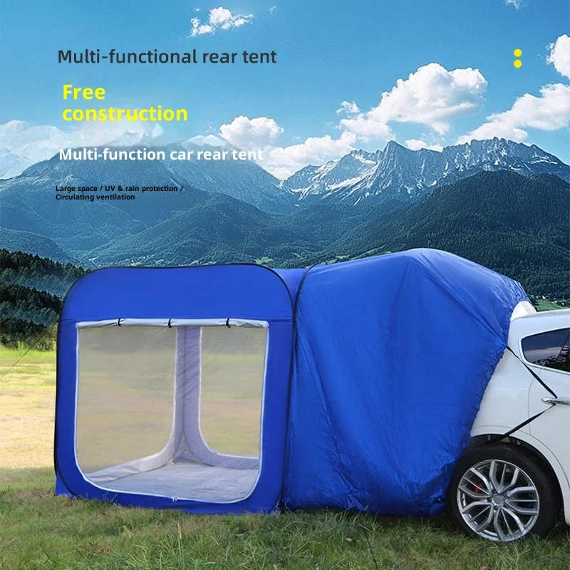 Customized Oxford Waterproof 2000-3000mm Multi-Function Rear Extension SUV Off-Road Car Summer Sunshade Full-Automatic Outdoor
