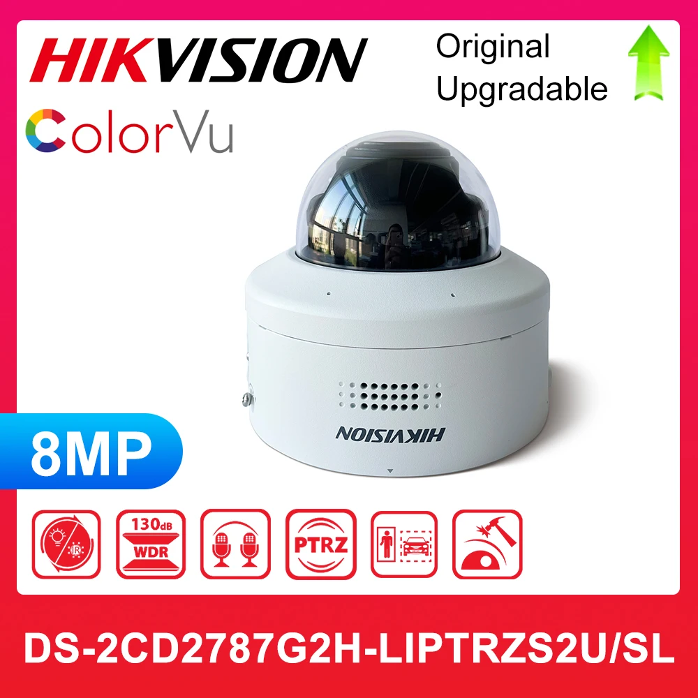 

Оригинальная Hikvision DS-2CD2787G2H-LIPTRZS2U/SL 2,8-12 мм 8 МП ColorVu моторизованная купольная сетевая камера с переменным фокусным расстоянием PTRZ