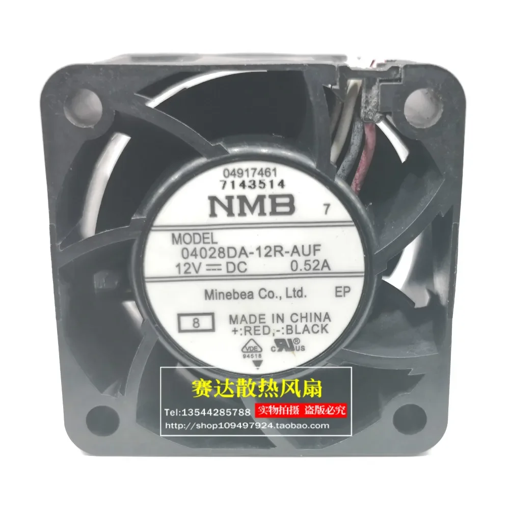 JFG For NMB-MAT 04028DA-12R-AUF 4028 12V 0.52A 4 Lines Wire Speed Control Fan 40*40*28mm