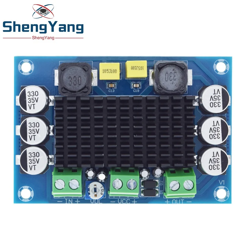 Imagem -03 - Tzt Digital Power Amplificador de Áudio Board Grande Capacidade Mono Canal Tpa3116 d2 Tpa3116da dc 12v 24v 100w