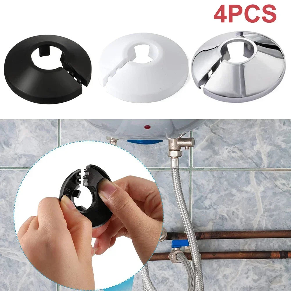 4PCS Home Hardware Radiator Pipe Covers Pipe Covers Radiators Soft Water Pipes 15mm Angle Valves Easy To Install