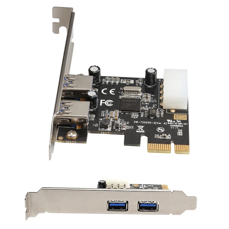 

Док-станция PCIe to 2, карта расширения usb3.0, карта USB-адаптера, 5G, игровая карта PCIE, USB-концентратор, контроллер карты PCI-E, разветвитель, преобразователь