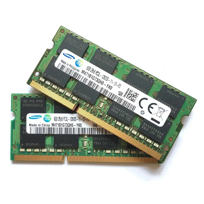 SAMSUNG 8 ГБ 4 ГБ DDR3 DDR3L 1066 МГц 1333 МГц 1600 МГц 1866 МГц SODIMM PC3 PC3L-8500 10600 12800 Память для ноутбука Оперативная память