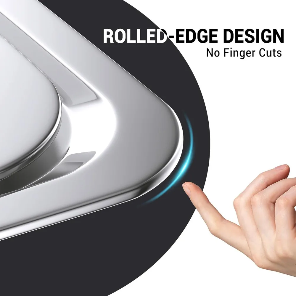 أطباق الغضب للبوفيه، مجموعة بوفيه أطباق الغضب عالية الجودة سعة 8 كيو تي، مقلاة كاملة الحجم، تصميم ملفوف لتدفئة الطعام للحفلات