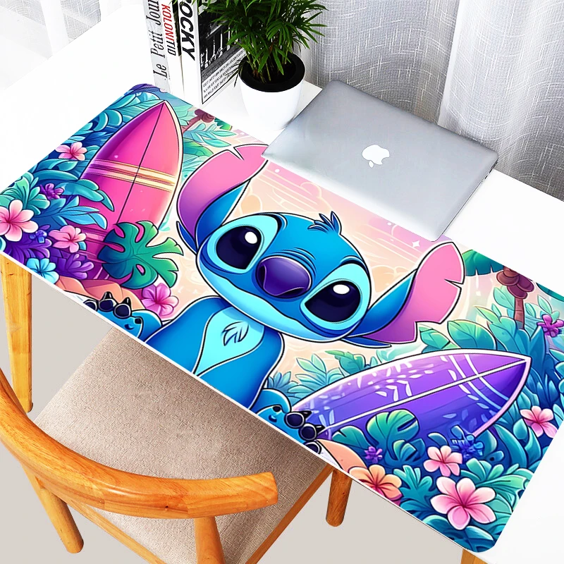 Large Mouse Pad Home Computer Cartoon Anime Gaming Accessories Keyboard Mousepad Laptop Stitch Forest Desk Mat for Youth Gifts