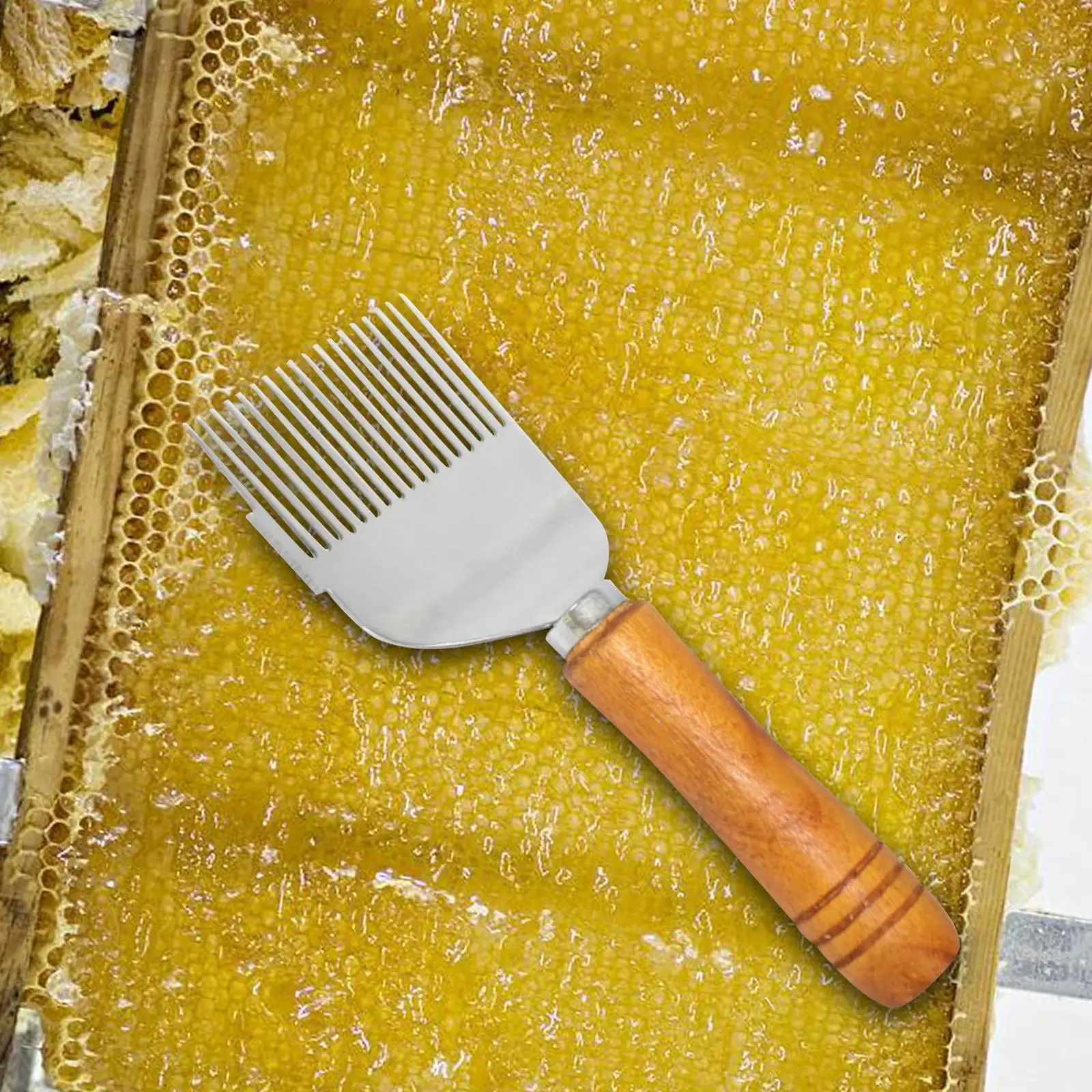 Scraper Tool Cutting Tool Bee Beehive Extractor Beekeeping Tools Beehive Portable 17 Pin Honey Scraper Bee Uncapping Fork