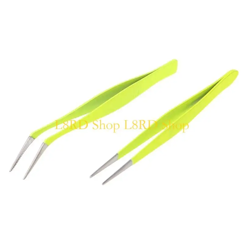 L8RD 2PCS Thép không gỉ Công cụ làm móng cho lông mi mở rộng nhí nhí nhét