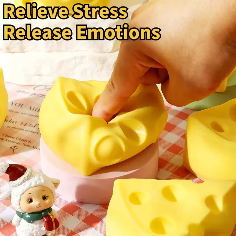 Triangular Square Cheese Squeeze ornaments Slow Rebound Thrust Relief Sensory ,Soft Butter Cheese