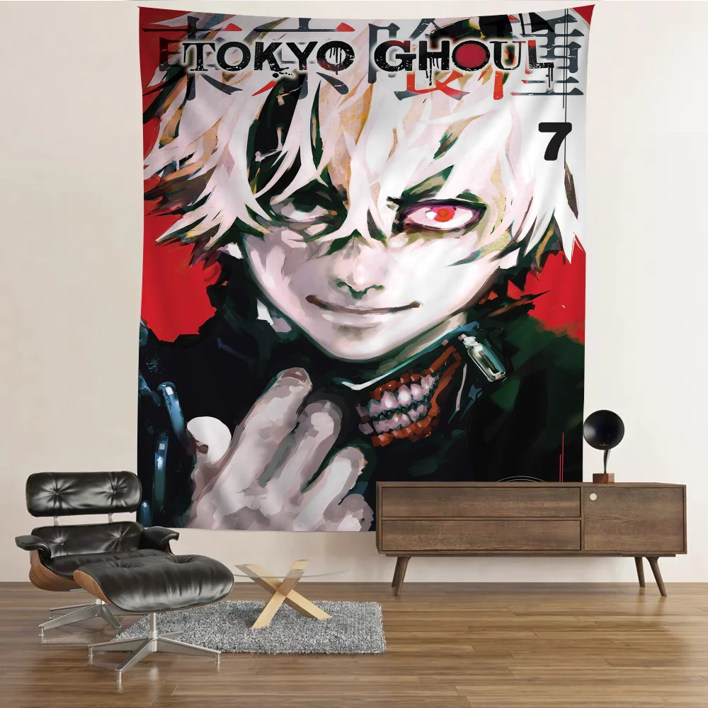 

Anime T-Tokyo G-Ghoul Anime Tapestry Hanging Tarot Hippie Wall Rugs Dorm Home Decor