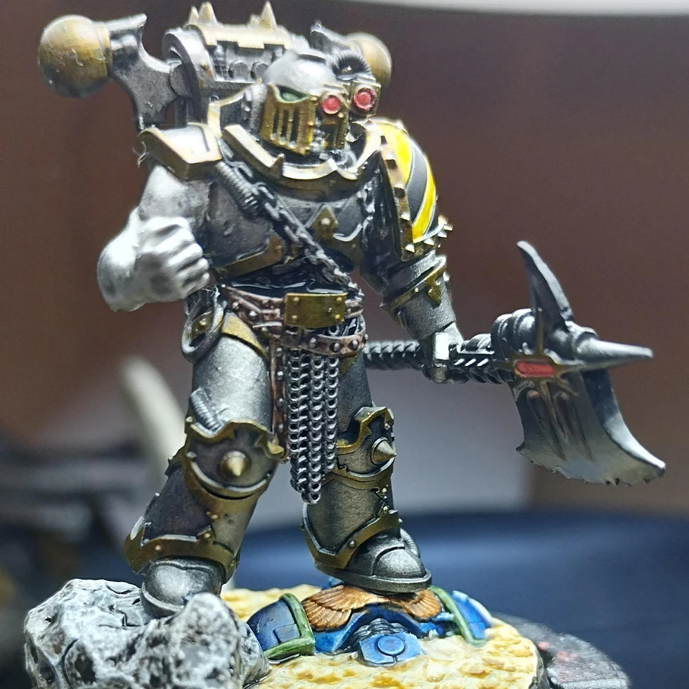 55mm 3d Print Model KitChaos blacksmith Warrior Miniature Model Kit DIY Resin Figure Toys for Hobbyists and Collectors