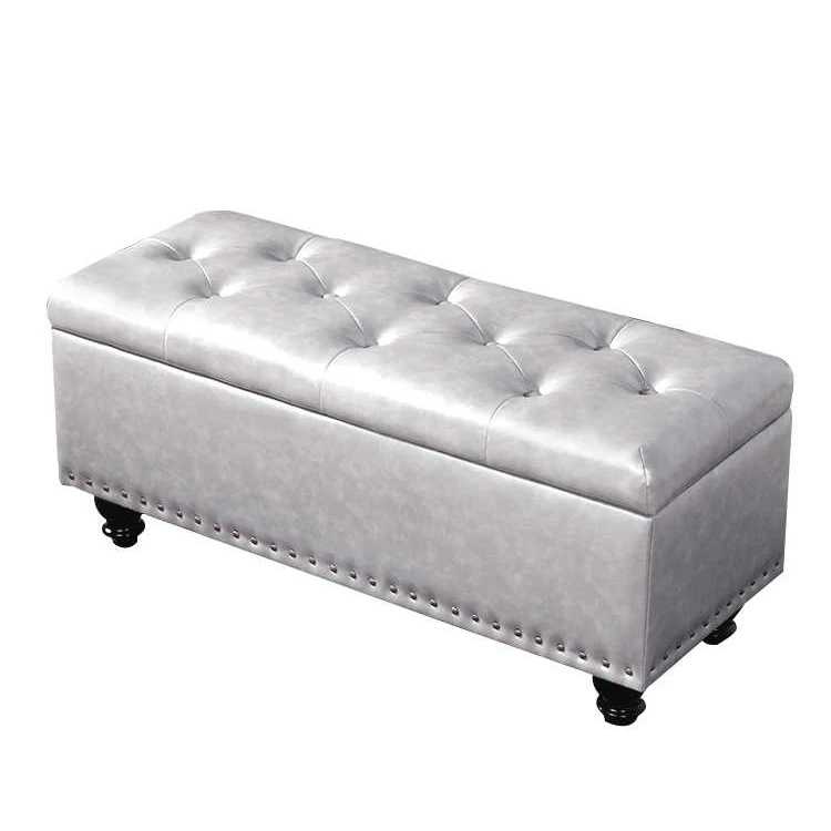 Modern Trend Home Living Room Clothing Store Multifunctional Rectangular Storage and Shoe Changing Stool