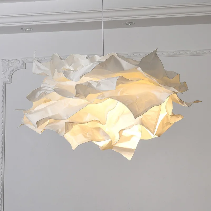 

Nordic cloud bedroom chandelier creative personality homestay clothing store lighting Japanese study art Kruning lampshade