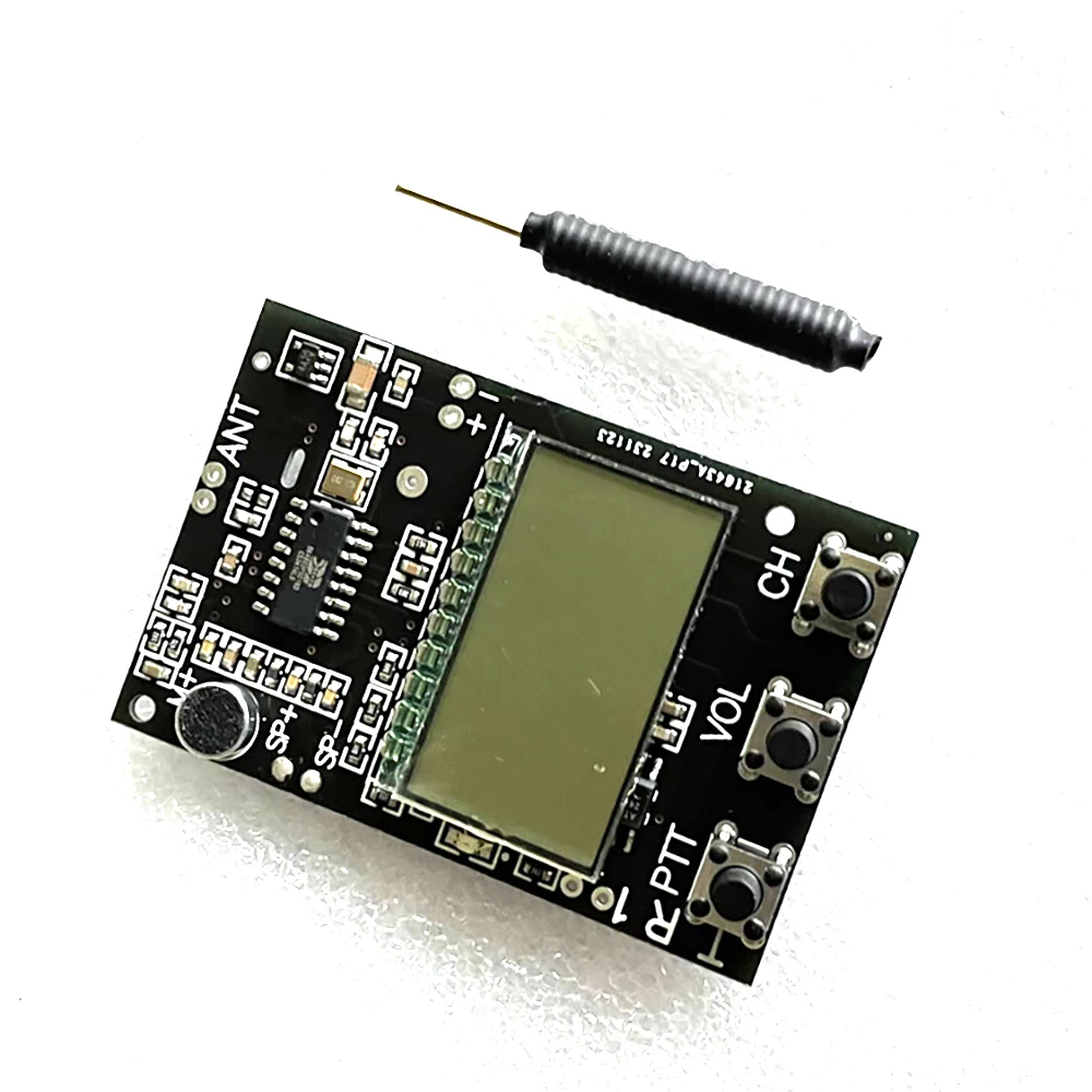 Transceptor de Rádio com Antena para Walkie-talkie de Ondas Curtas Canais sw Vhf Uhf Transmissor Receptor Placa de Circuito dc 3.3v6v