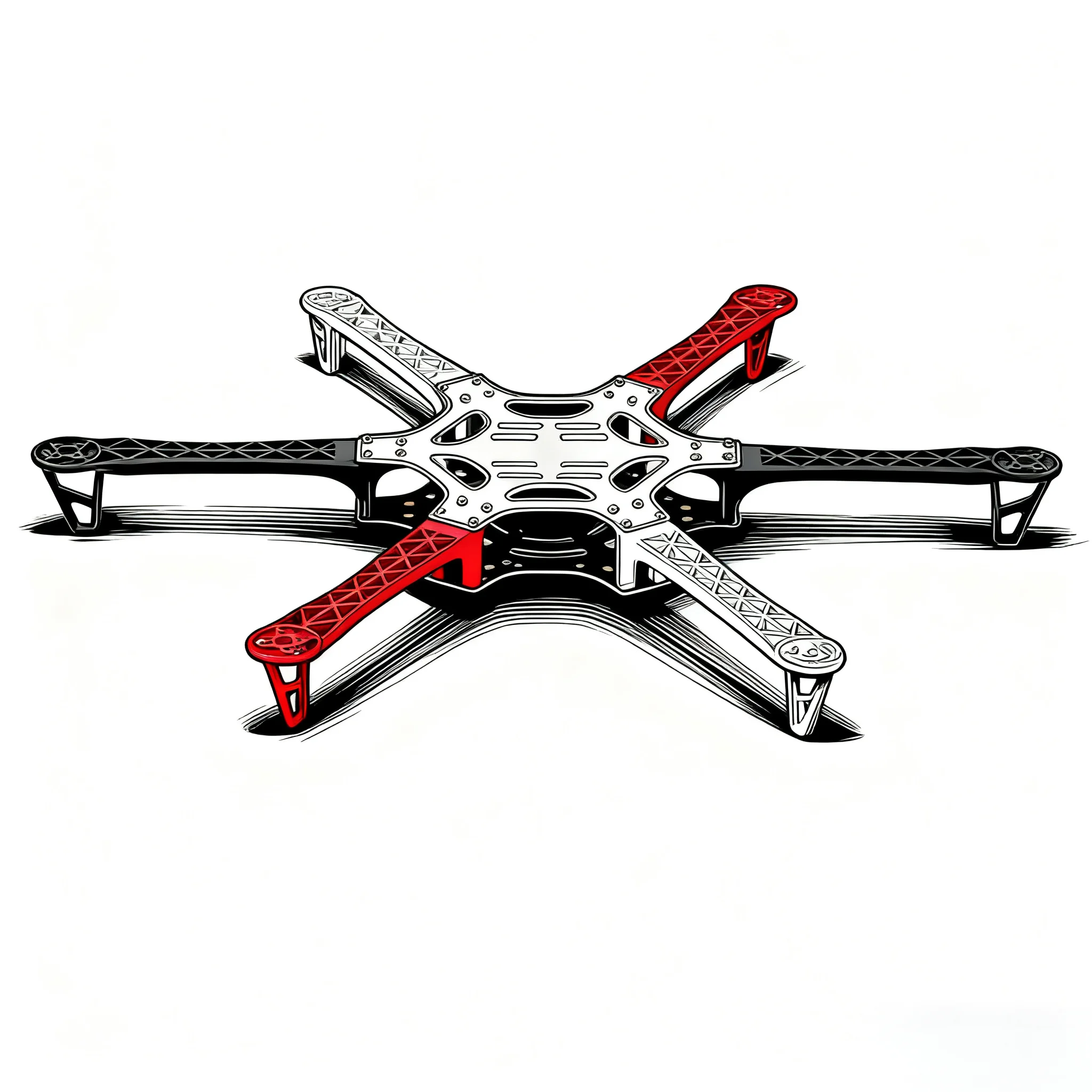 Angeltoy Fiber 550 Hexa Frame Kit For PIXHAWK2.4.8 Flight Control Ardupilot  Quadcopter BLHELI 30A 2212 Motor ESC