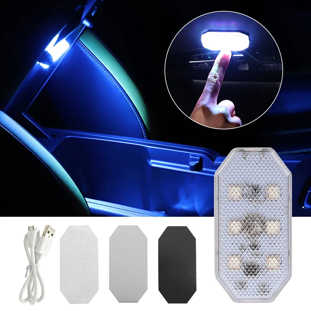 

Automotive Interior Ceiling Signal Reading Mini LED Touch Light Styling Night Lighting USB Charging Emergency Applications Tools