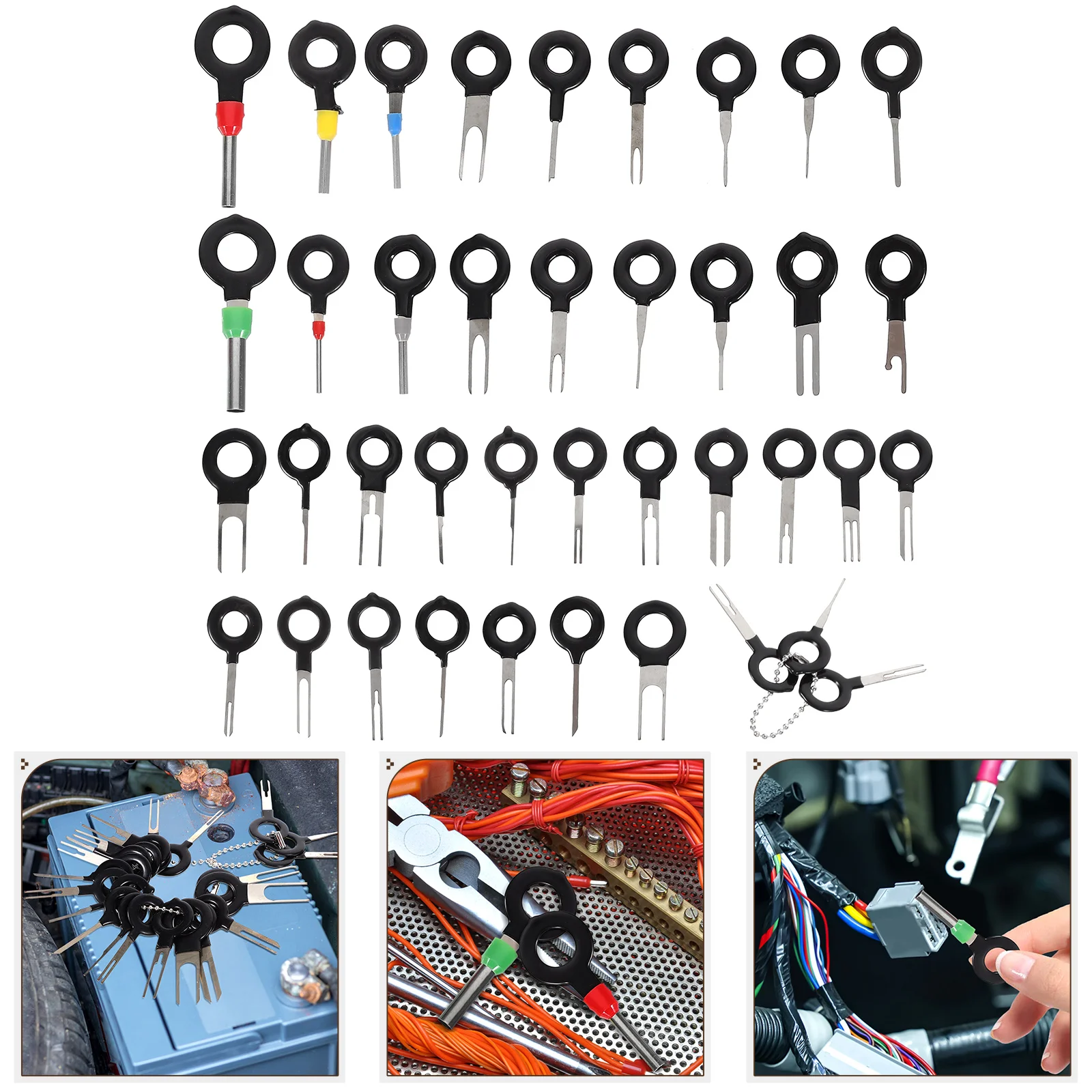 

39pcs Terminal Removal Electrical Plug Pliers Connector Pin Durable Tool Kit Automotive Wire Harness Repair