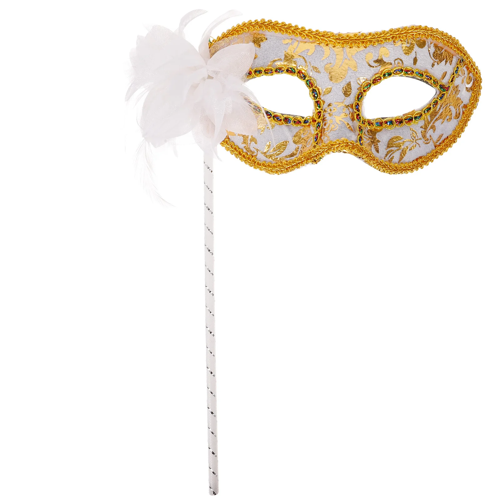 Accessoires de Costume de maquillage, masque à main, Costumes de Miss, mascarade pour femmes de fête
