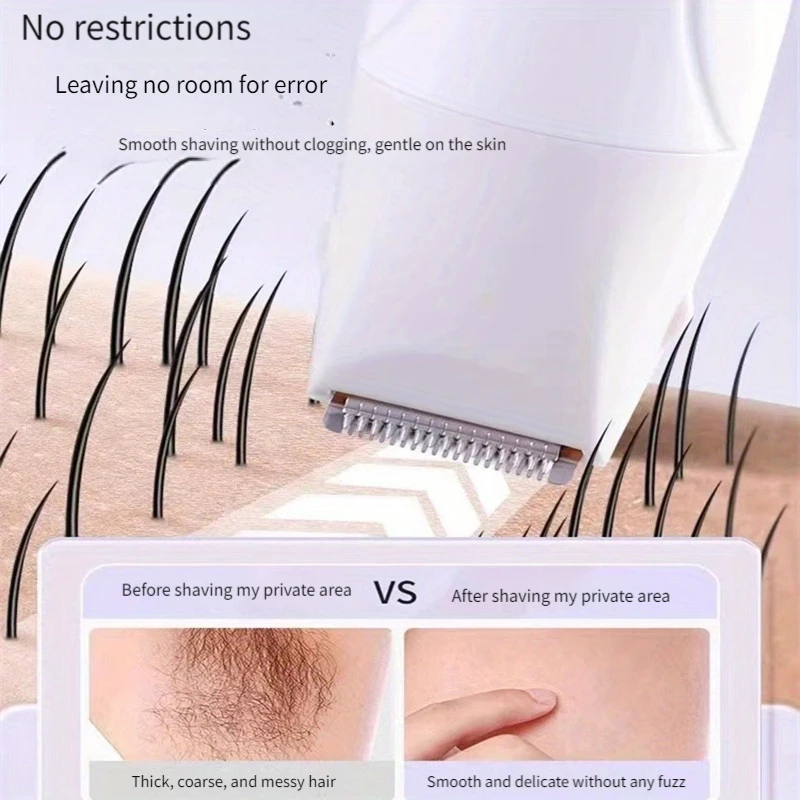 Electric Hair Trimmers for Women Waterproof Razor Painless Private Body Hair Removal Device shaver Bikini Arm Leg Face Shaving image 3