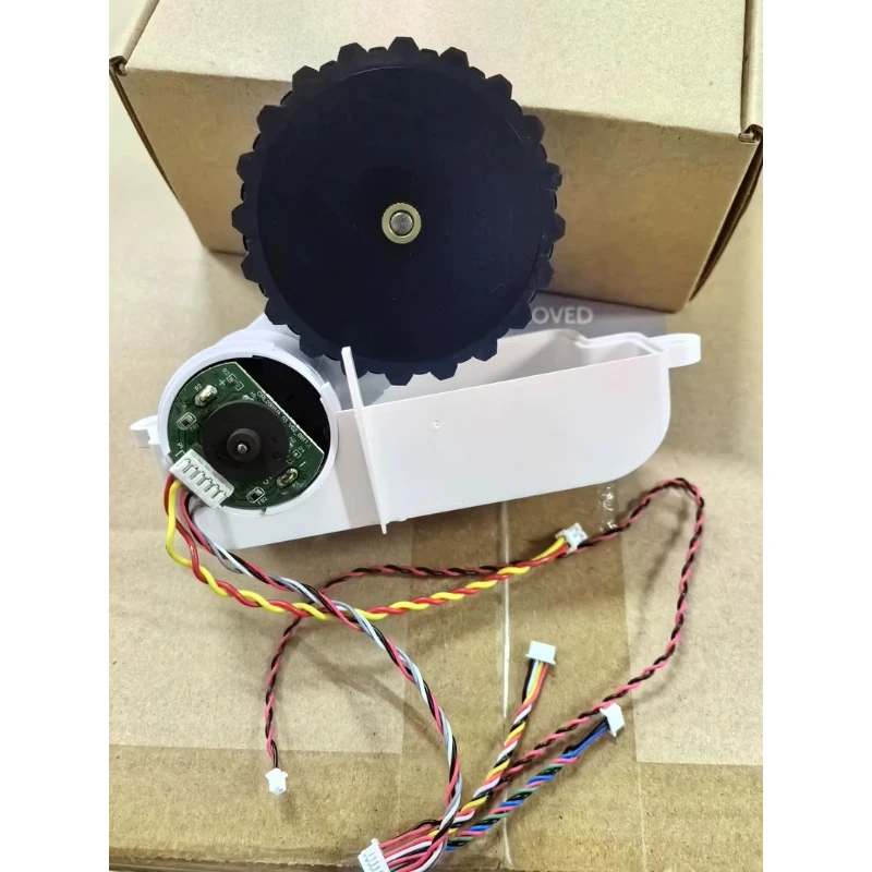 new-original-left-wheel-gearbox-assembly-for-mijia-sweeping-robot-white-part-c015550011300