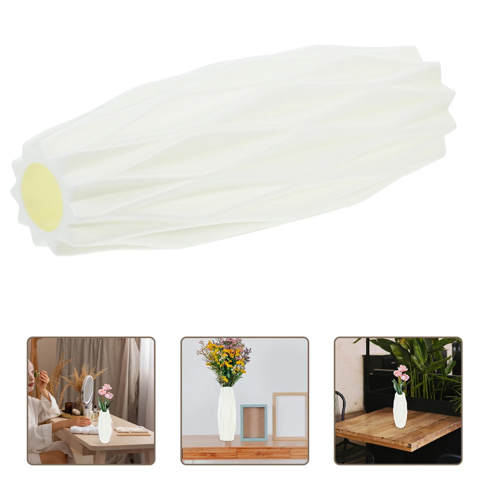 

1pc Nordic Style Vase Modern Creative Simplicity Flower Container Home Decoration Desktop Adornment Pp Material Suitable