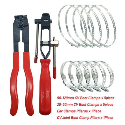 Alicates de abrazadera de arranque de junta CV o abrazaderas de arranque CV pequeñas/grandes, alicates de abrazaderas de oreja, herramienta de abrazadera de abrazadera de arranque CV para la mayoría de los coches