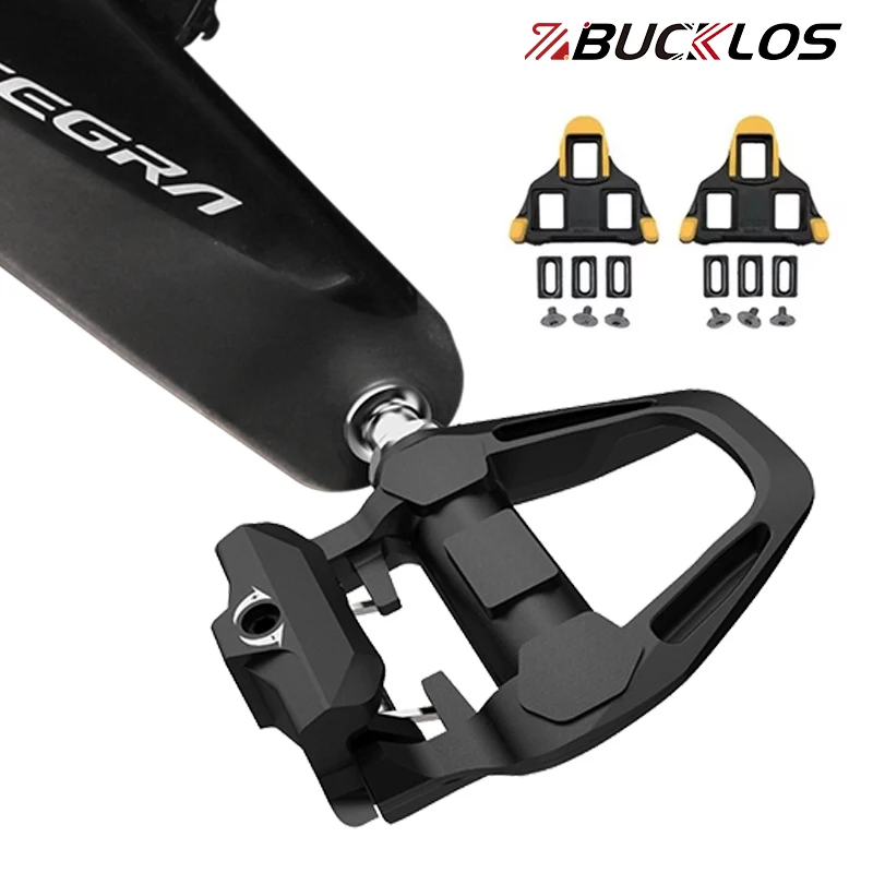 BUCKLOS R8000 Pedals SPDSL Road Bike Race Pedals with Cleats for SPD SL Bicycle Lock Pedal for Shimano R8000 Sealed Bearings