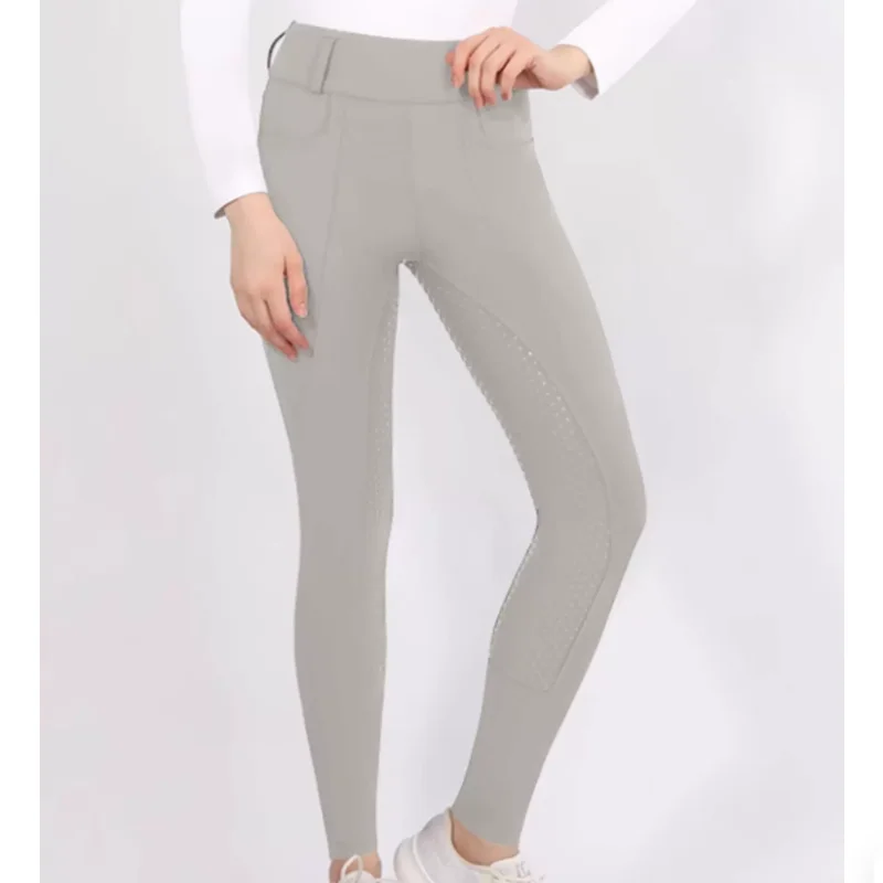Women's Full Silicone Equestrian Pants Anti Slip and Wear-resistant Riding Pants