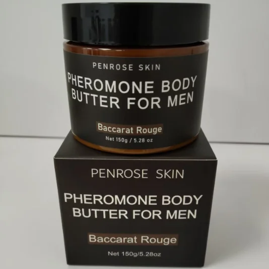 PENROSE SKIN Pheromone Body Butter For Men Baccarat Rouge 150g Cologne Men Moisturizer 100% Natural Lasting Aromatic Body Lotion