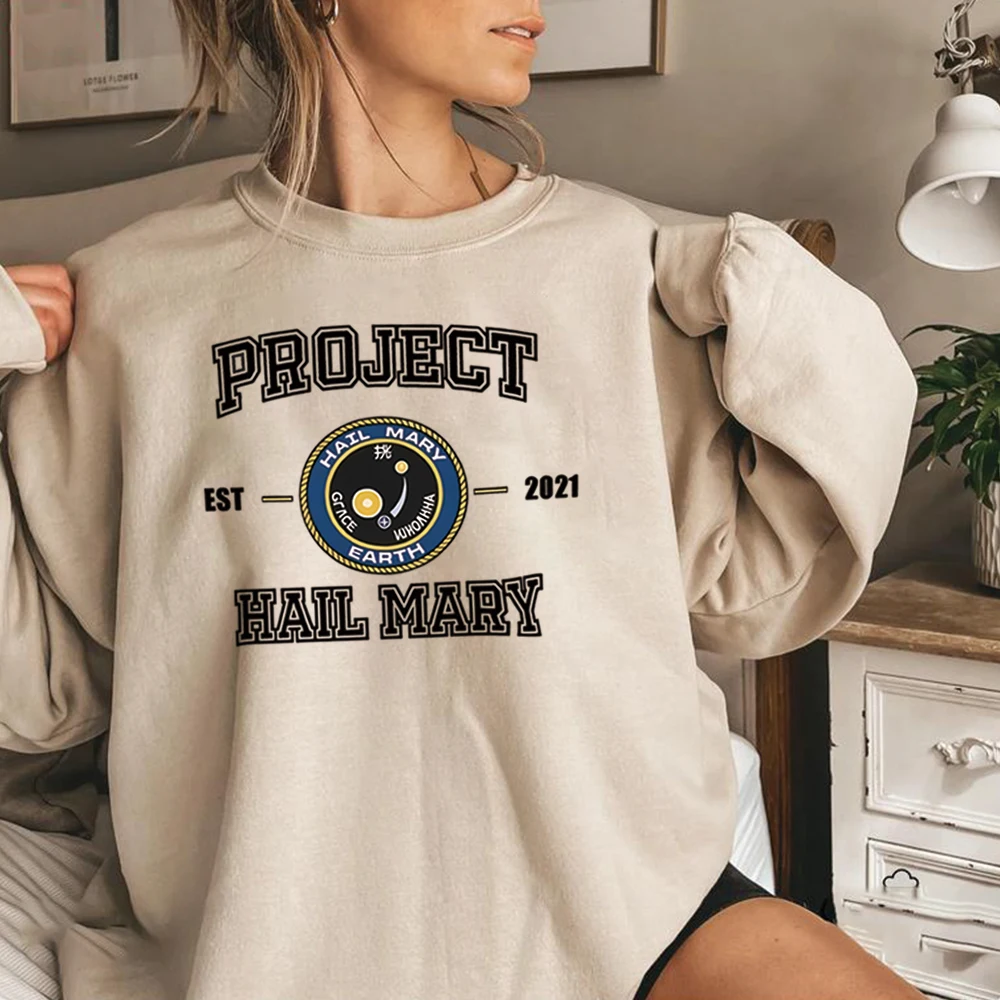 

Unisex Project Hail Mary Sweatshirt Ryland Grace Shirt Space Sweater Jazz Hands Pullover Amaze Long Sleeves Casual Sweatshirts