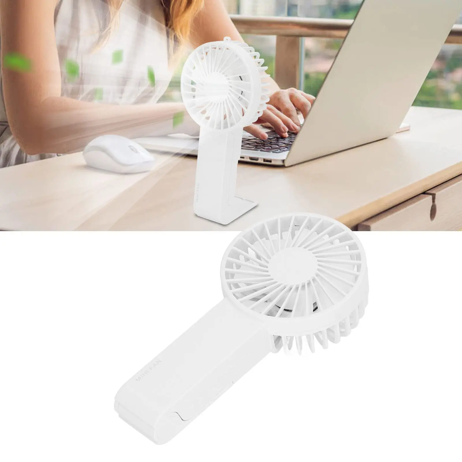 Mini-Hand ventilator faltbare tragbare Lüfter USB wiederauf ladbar für Home-Office-Reisen