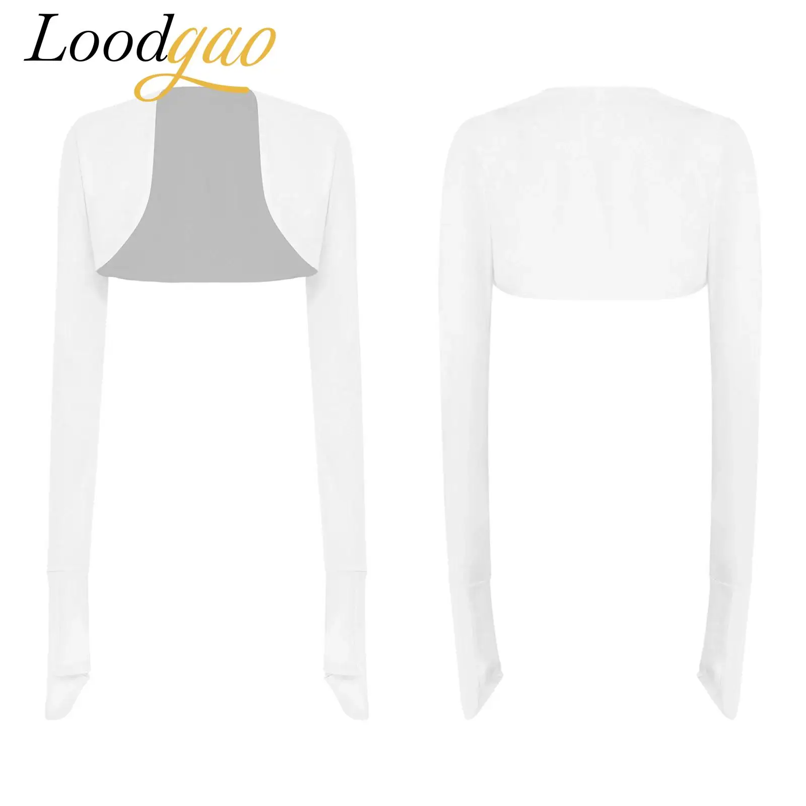 Women Long Sleeves Open Front Crop Top Jacket Autumn Spring Coats for Sun Protect Adaptive Clothes Crop Cardigan Anti-scratch