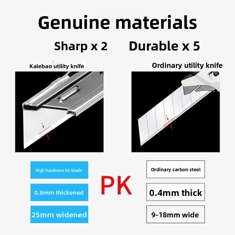 سكين قابل للطي عالي التحمل، سكين ورق حائط فولاذي كامل، عسكري متين، سميك للغاية، ذو مظهر عالٍ، قالب متكامل