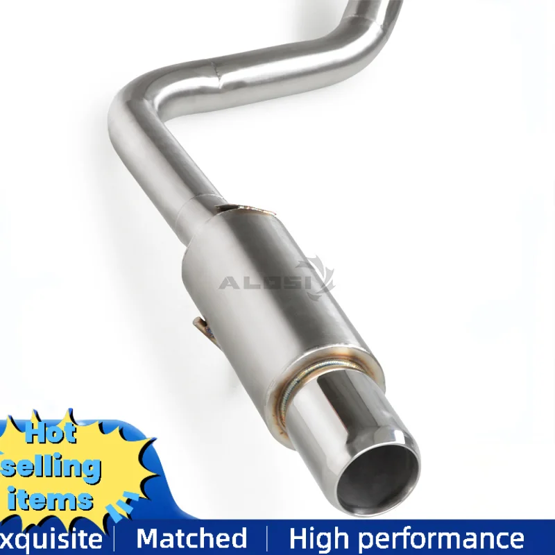 Catback Exhaust for Toyota Prado 2.7L 2009-2020 High-performance SS304 Stainless Steel Exhaust Pipe Muffler Automotive Parts