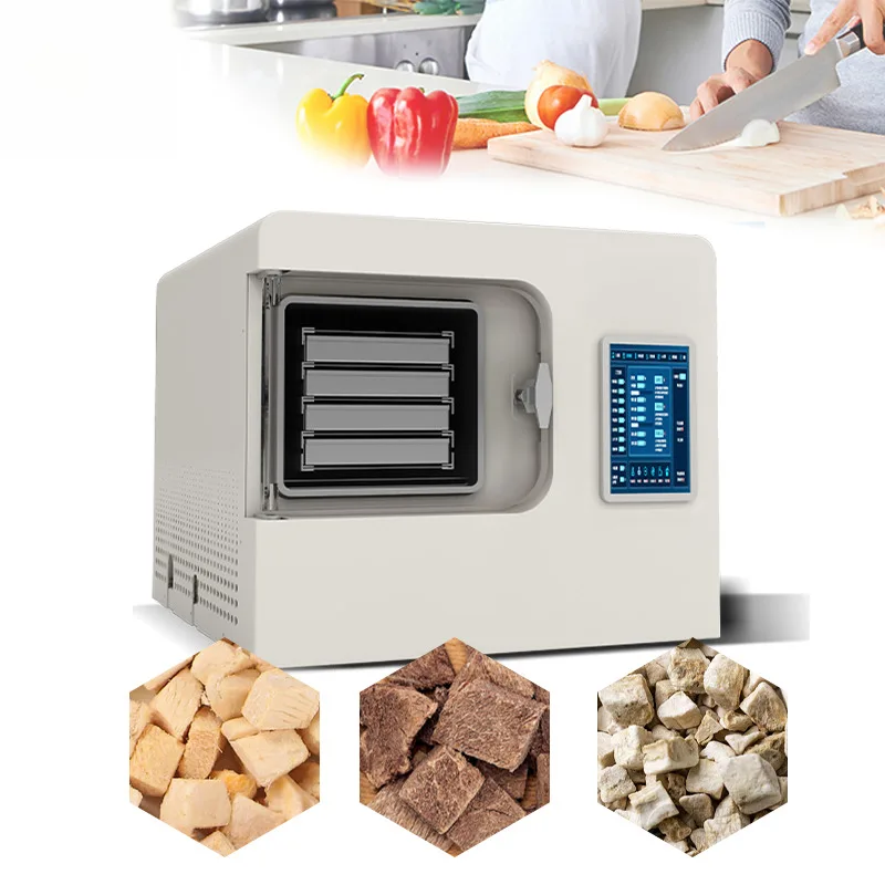 

1-4 кг вакуумная морозильная сушилка Китай Профессиональная индивидуальная лабораторная вакуумная замороженная сушилка для продажи молока