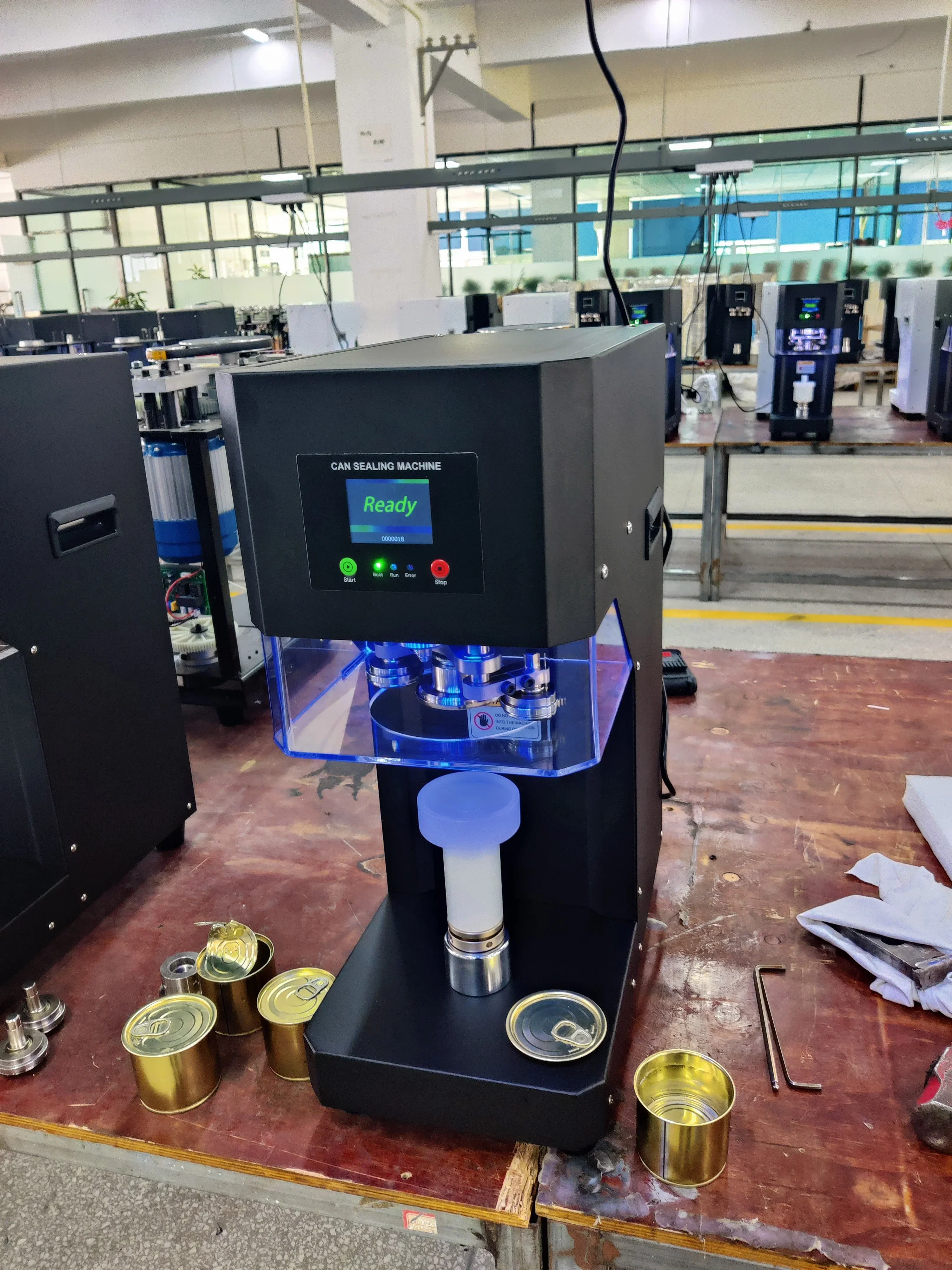 Máquina de Selagem de Copos, Máquinas de Selagem de Garrafas Plásticas, Máquina Automática de Selagem de Latas PET