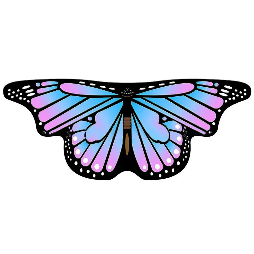Kinderen Vlindervleugels Cape Meisjes Fee Sjaal Pixie Mantel Fancy Kleurrijk Jurkje Kostuum Cadeau Feest & Vakantie DIY Decoraties