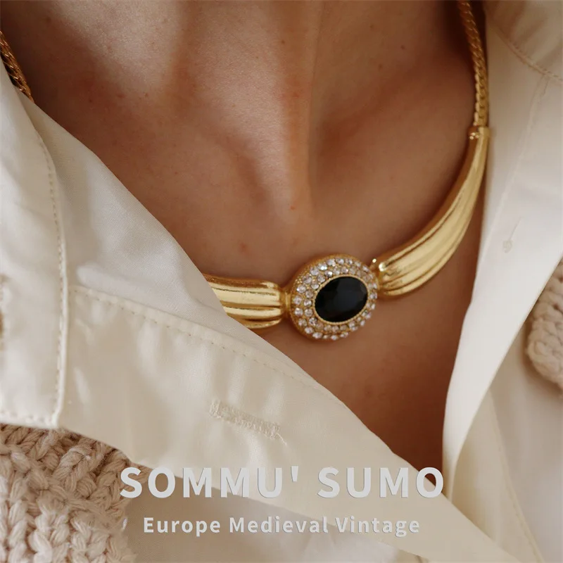 

Средневековое ожерелье Винтажное ожерелье с ключицей