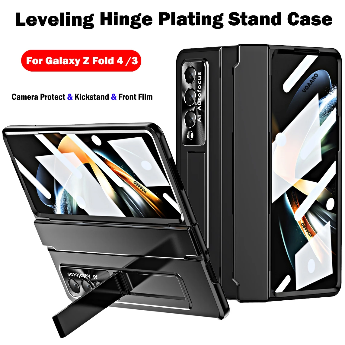 

Dropshipping Heavy Duty Armor For Samsung Galaxy Z Fold 4 Kickstand For Galaxy Z Fold 4 3 Plating Screen Glass Film CASE Cover