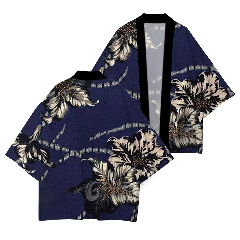 Drukproces Alledaagse Casual Kimono Hoge Kwaliteit Vest Kimono Half Mouw Lente Mode 2024 Nieuwe Trend Uv-Bescherming