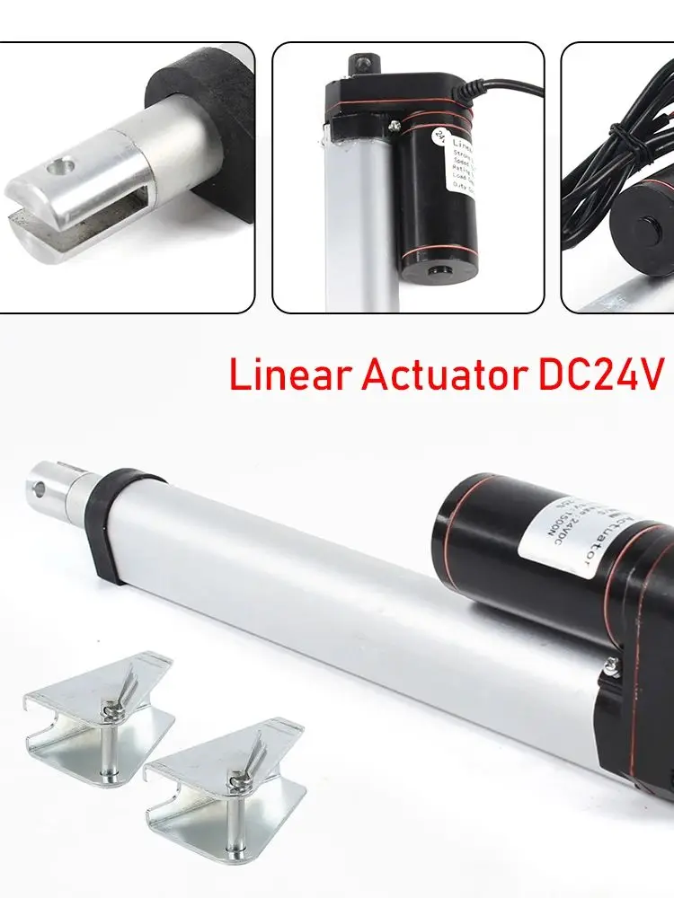 24 V DC Linearantrieb, linearer Bewegungsantrieb, 200 mm, elektrischer Antrieb, Hochgeschwindigkeitsantrieb, 1000–1500 N, für elektrische Geräte, TV-Aufzüge – Detail 1