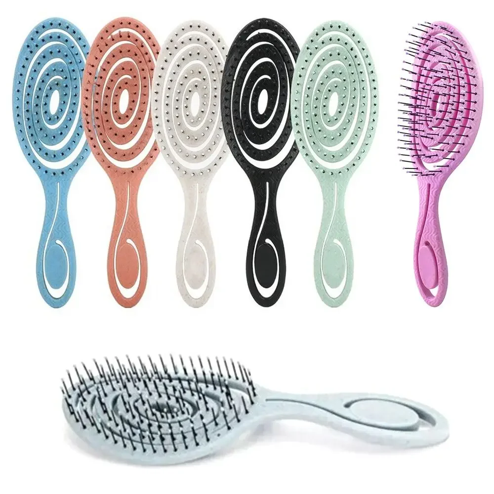 

New Elastic Massage Comb Wet and Dry Hollow Out Soft Pins Styling Comb Hairdressing Hair Brush Anti-static Salon Styling Tools