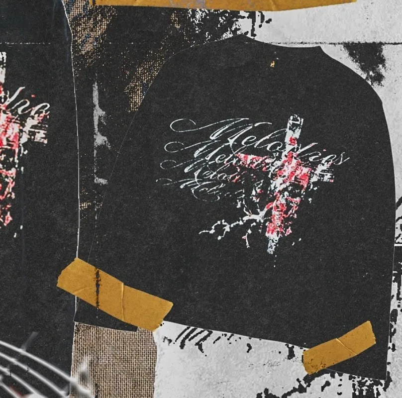 

Новый европейский и американский ретро Harajuku с перекрестным принтом и графическим топом, мужская повседневная уличная одежда в стиле хип-хоп, футболка с длинными рукавами в готическом стиле, панк